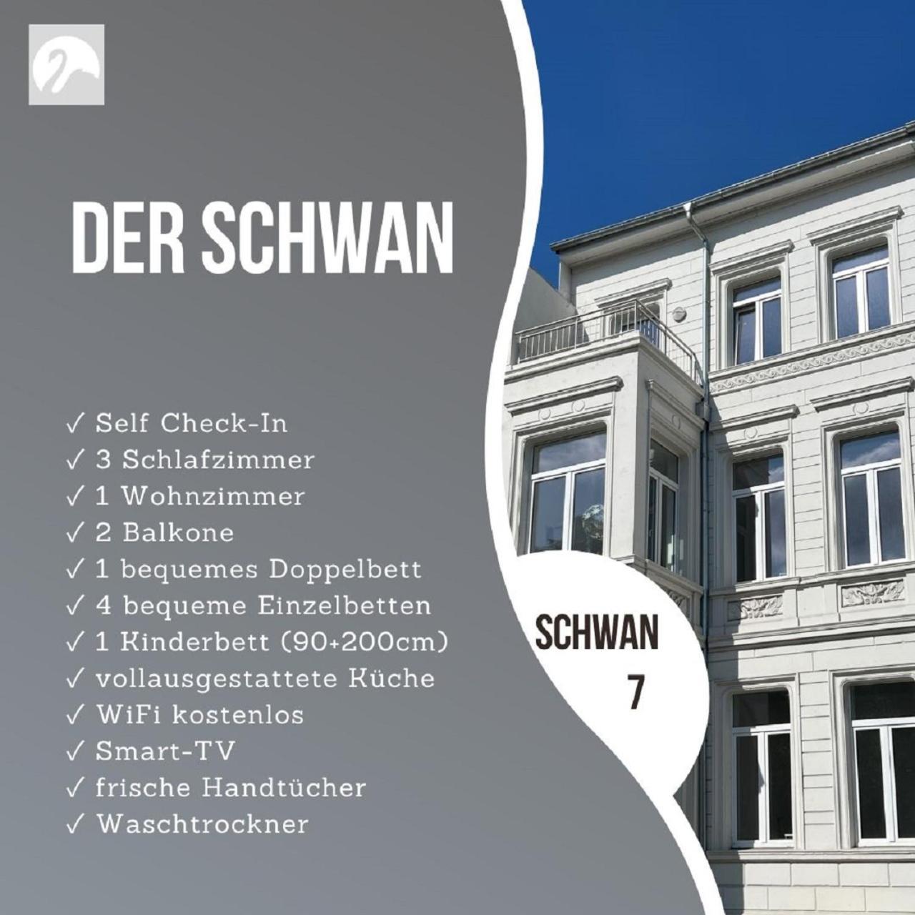Der Schwan 7 - 3 Schlafzimmer - 2 Balkone - Zentral - 100 Qm Düren - Eifel Kültér fotó